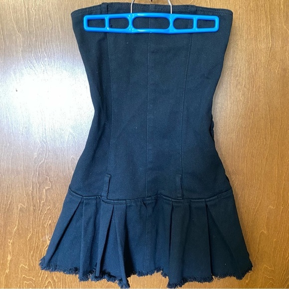 Edikted Dresses & Skirts - Edikted strapless black denim dress- missing belts XS